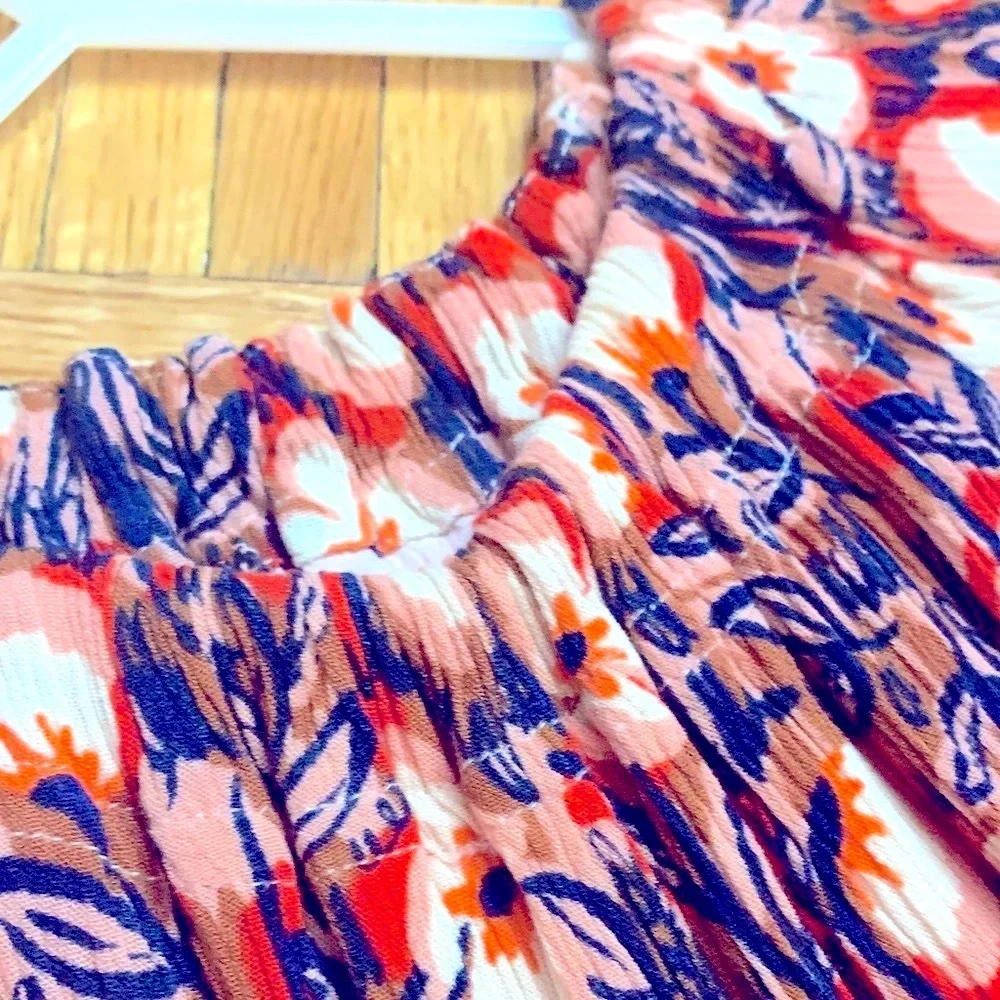 Gymboree EUC Girls Size 5 - Flutter Sleeve Floral Dress - Drop Waist - LIKE NEW!